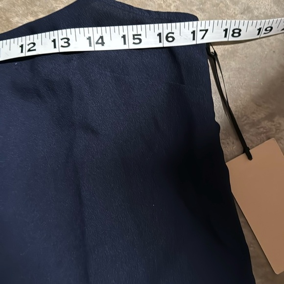 Halogen Spaghetti Strap Navy Tank Top NWT Flowy - Picture 6 of 6